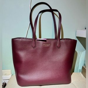 NWT Kate Spade Burgundy Veronica Large Tote